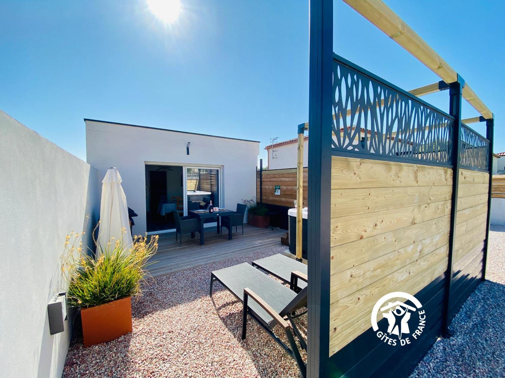 Gite & Spa Le Villemachois - 4 Etoiles - Jacuzzi Couvert - Calme Et Independant - Clim - Parking - 5 Min Carcassonne Villemoustaussou Экстерьер фото